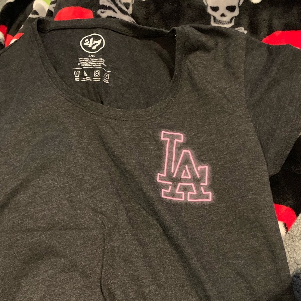 Neon dodgers women’s scoop-neck tee